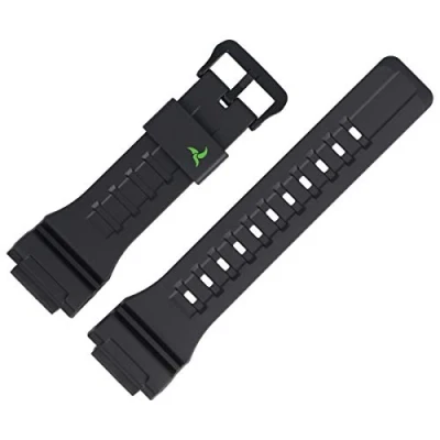 Imagen de Casio Correa de Reloj Pulsera Cinta Reemplazo 27 Mm Black Plástico Stl s100h