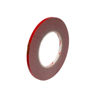 Imagen de AUTO PLAST PRODUKT APP Cinta acrílica de doble cara extra fuerte montaje impermeable Rojo 10 m longitud, 6 mm ancho
