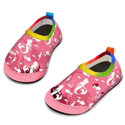 Imagen de Yorgou Zapatos de Agua para niños y niñas, Playa pequeños, Calcetines acuáticos Descalzos Antideslizantes Piscina