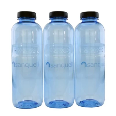 Imagen de 3 x 1 Liter (1000ml) Botella de agua Sport Fitness Outdoor Water Drink Bottle BPA free