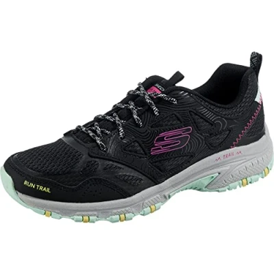 Imagen de Skechers HILLCREST PURE ESCAPADE, Zapatillas de Deporte para Mujer, Black Leather / Mesh Multi Trim, 38.5 EU
