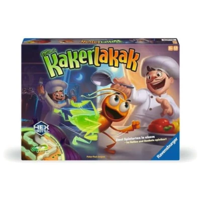 Imagen de Ravensburger 24762 Kakerlakak Glow in The Dark Juego de acción con cucaracha electrónica para Grandes y pequeños a Partir 5 años, 2 4 Personas