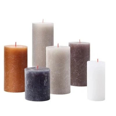 Imagen de Bolsius Pillar Candles Set Rustic New Neutrals