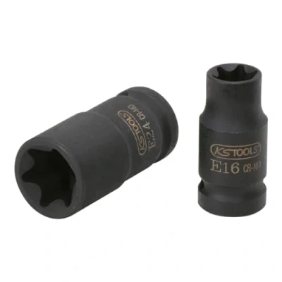 Imagen de KS Tools 515.0997 3/8&quot; Llave de vaso impacto Torx E, corta, E16