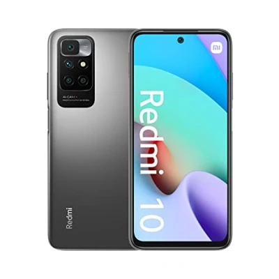 Imagen de Xiaomi Redmi 10 Smartphone de 4+64GB, Pantalla 6,5 FHD+ 90Hz, MediaTek Helio G88, Cuadruple Cámara 50MP IA, 5000mAh, Carbon Gray (Versión ES + 3 Años garantía)