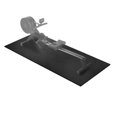 Imagen de Bibykivn 6 mm PVC Esterilla Cintas de Correr, Alfombrilla Protectora Suelo para Aparatos Fitness, Bancos Pesas/Elípticas/Bicicletas Estáticas, Resistente (90*220)