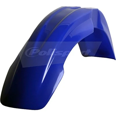 Imagen de POLISPORT 8552200005 Guardabarros delantero réplica OEM fabricado en plástico brillante duradero y resistente compatible con motocicletas Yamaha color azul