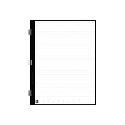 Imagen de Rocketbook Paquete de Páginas con líneas profesionales escaneables para listas tareas y agendas Escribir, escanear, borrar, reutilizar 20 hojas Tamaño carta: 7.8 x