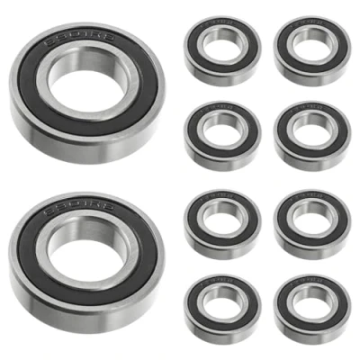Imagen de HUAREW rodamientos de bolas 6901 2RS acero para rodamientos, 12 mm x 24 6 doble blindaje, rígidos bricolaje, tornos, motores, impresoras 3D, fresadoras(10Pcs)