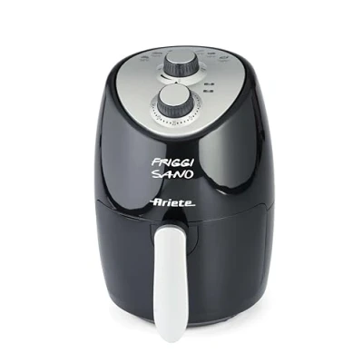 Imagen de Ariete 4617 Airy Fryer Compact Freidora de aire, capacidad 2 L, 1000 W, temperatura máxima 200 C, color negro