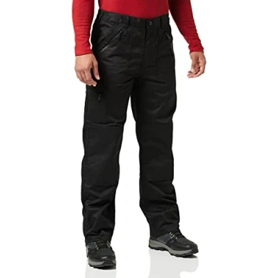 Imagen de Regatta Pro Action, Pantalones Resistentes al Agua para Hombre, Múltiples Bolsillos, Negro, 52 ES