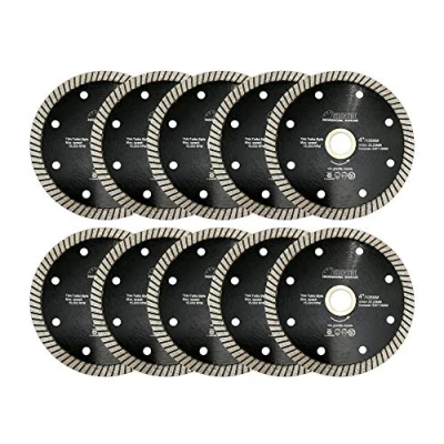 Imagen de SHDIATOOL Disco Tronzador de Diamante 10 Piezas 105MM Hoja Sierra Super Delgada para Porcelana Cerámico Azulejo Granito