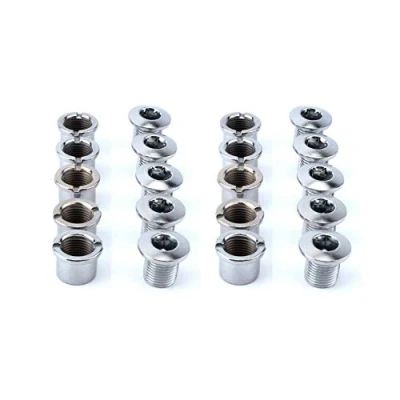 Imagen de Neuocean 10pcs Bicicleta Manivela Fijación Pernos, Albero a Gomiti Cadena Tornillo con Perno Tuerca para Carretera Montaña Bicicleta(10.4mm)