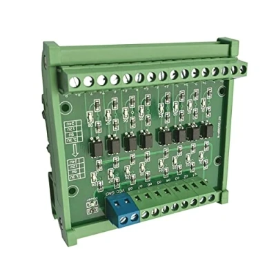 Imagen de módulo aislado de optoacoplador 8 canales, convertidor señal PLC PNP del relé CC 24V a 5V