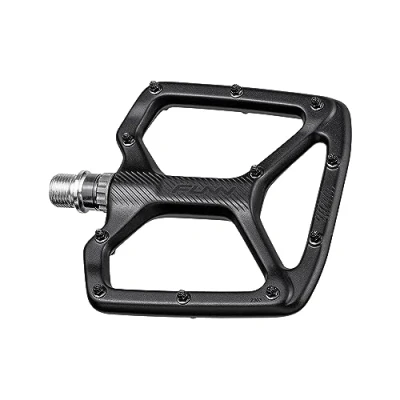 Imagen de Funn Python Pedales Planos de Bicicleta Plataforma Ancha para BMX/MTB Montaña, Eje CrMo 9/16 Pulgadas (Negro)