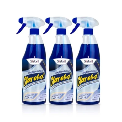 Imagen de Sisbrill Clarolux Limpiacristales Sin Marcas Limpia a fondo y evita los rayones en el Parabrisas Pack 3 Uds