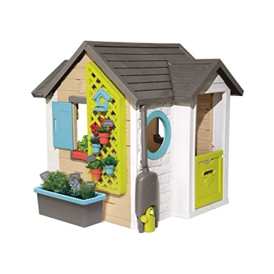 Imagen de Smoby Casita Infantil Tematizada Garden House con Múltiples Accesorios, para Niños a Partir de 2 Años 128.5 x 132 135 cm