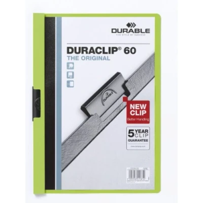 Imagen de Durable 220905 Duraclip Original 60 (para 1 hojas de A4), 25 piezas, verde