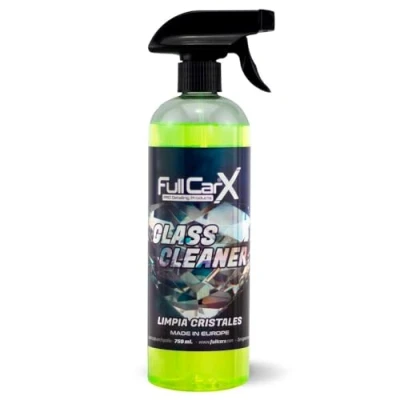 Imagen de FULLCARX Glass Cleaner 750ml Limpiacristales Coche Alto Poder Desengrasante, Secado Rápido, Brillo Duradero, Limpia Cristales Parabrisas Espejos Antivaho, Producto Limpieza Detailing Profesional