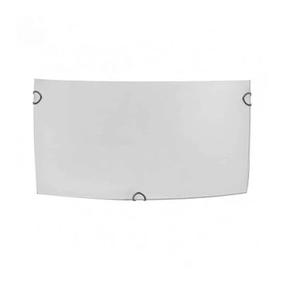 Imagen de Aplique Rectangular Ayla 1xe27 Blanco 25x12,5x7 Cm