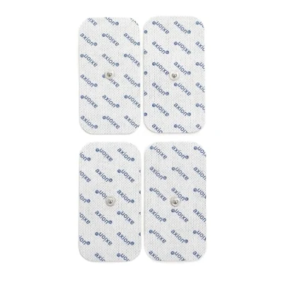 Imagen de Set de 4 electrodos 10x5 cm axion Compatible con VITALCONTROL y Beurer Parches autoadhesivos para su aparato electroestimulador TENS EMS