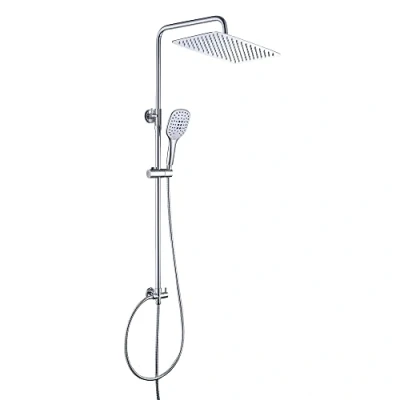 Imagen de JOHO 304 Columna de ducha sin Grifo set Thermostato Monomando Acero inoxidable cromado con mano(35x25cm)