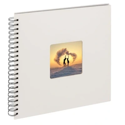 Imagen de walther design Álbum de fotos crema blanco 30 x cm espiral con perforación, Fun SA 110 W