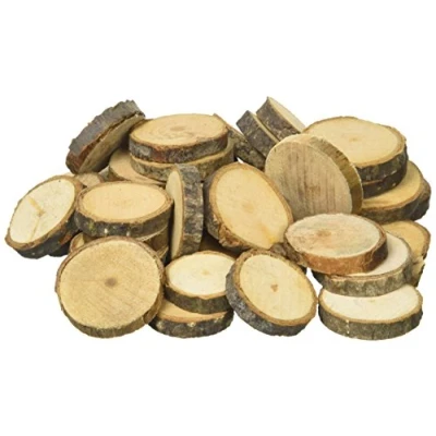 Imagen de Artemio Discos de madera (150 g), color marrón madera, Ø 1,5cm a 3,0cm