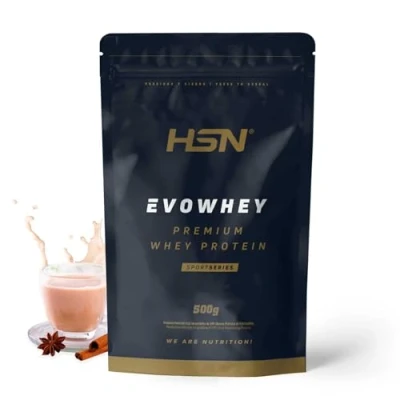 Imagen de HSN Evowhey Protein Té Chai con Leche 500g = 17 Tomas por Envase Concentrado de Proteína Suero 100% Whey Concentrate (WPC) No GMO, Vegetariano, Sin Gluten ni Soja
