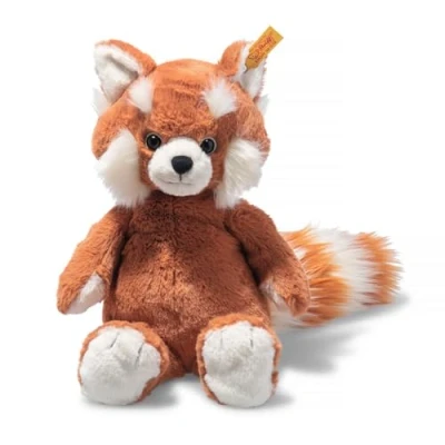 Imagen de Steiff 075537 Soft Cuddly Friends Benji Panda rojo, jengibre, 28 cm