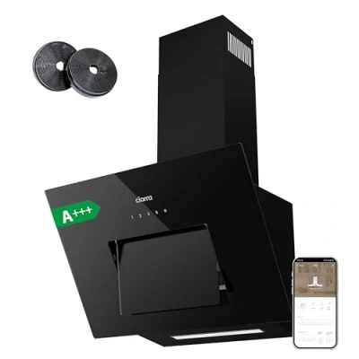 Imagen de CIARRA CBCB6736M A+++ Campana Extractora 60cm Panel Automático Recirculación de aire 650m3/h control Wi Fi táctil 4 niveles iluminación LED
