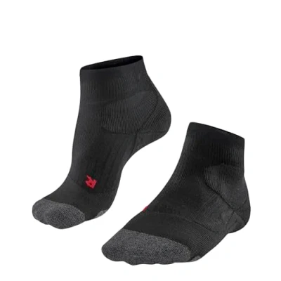 Imagen de FALKE PL2 Short W SSO algodón hilo funcional anti ampollas 1 par, Calcetines de padel Mujer, Negro (Black 3000), 41 42