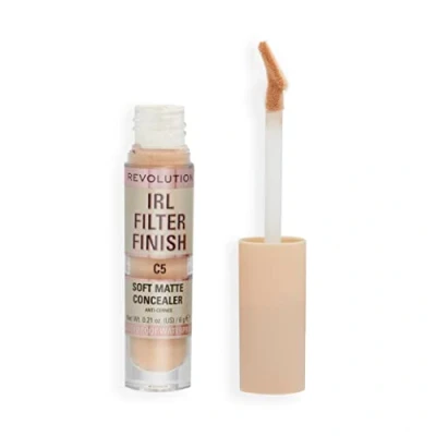 Imagen de Makeup Revolution, Corrector IRL Filter Finish, Cobertura de Media a Total, C5, 6g