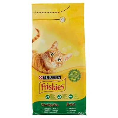 Imagen de Friskies Comida para Gatos Adultos, con Conejo, Pollo y Verduras añadidas, 2 kg