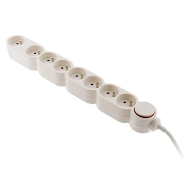 Imagen de Home Blocao 8 x 16, blanco entre ho5 v vf 1,5 m de cable 3g1 mm², con enchufe, protección contra rayos