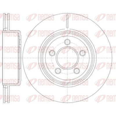 Imagen de REMSA 61270.10 Disco de freno Eje trasero 320, 320 21,8 5 ventilado CHRYSLER: 300C Touring, Berlina