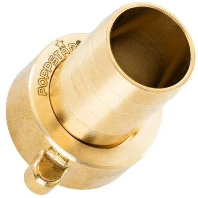 Imagen de Poppstar racor 3/4 pulgadas de latón (incl. tuerca unión con junta plana) manguera a rosca interior 3/4&quot; (19 mm)