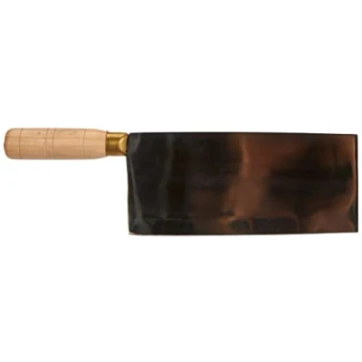 Imagen de JADE TEMPLE Cuchillo de Cocina, macheta Carnicero asiático, Mango Madera, Acero Inoxidable, Longitud la Hoja: 21 cm, Metal, Plata, 44 x 22 20 cm