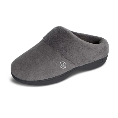 Imagen de isotoner Pantuflas acogedoras de rizo con capucha para mujer espuma viscoelástica suave, soporte arco cómodo y suela interior, Fresno, 36.5/37 EU
