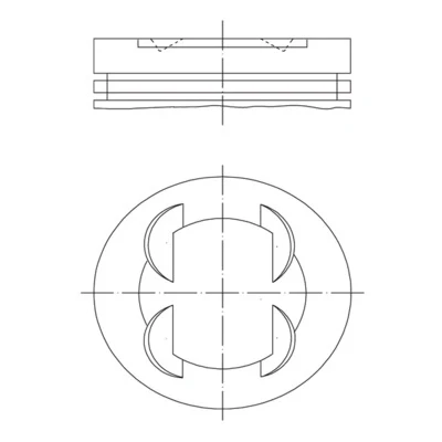 Imagen de Pistón MAHLE ORIGINAL 681 PI 00109 001