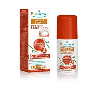 Imagen de Puressentiel Muscles &amp; Joints Pure Heat Roller 75ml Alivio natural del Dolor Sensación de calentamiento duradera muscular Aceites esenciales 100% puros Arnica, Harpagophytum