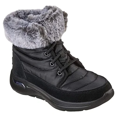 Imagen de Skechers Glacial Ultra Woodlands, Botas Mujer, Black Light Grey, 39 EU