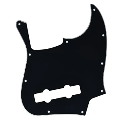 Imagen de Dopro 5 cuerdas Jazz Bass Pick Guard J Scratch Plate para USA/Mexicano FD negro 3 capas