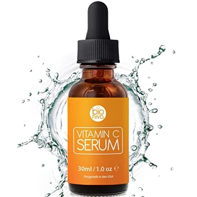 Imagen de suero de vitamina C Bioniva con + ácido hialurónico. el antienvejecimiento vegano. Reducir las arrugas y líneas finas estimular colágeno. 30ml