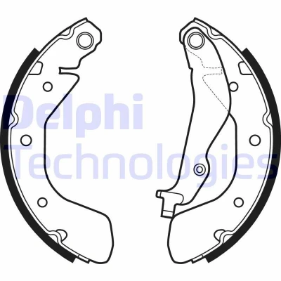 Imagen de DELPHI LS2134 Zapatas de Freno 200 36