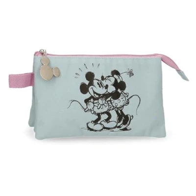 Imagen de Disney Joumma Kisses M&amp;M Estuche Triple Azul 22x12x5 cms Poliéster