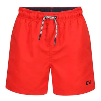 Imagen de RIPT Performance Niño Essentials Pantalones cortos de baño secado rápido con protección solar UV 50, Rojo, 11 12 Años
