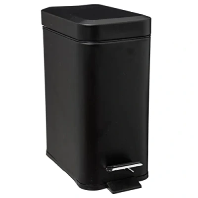 Imagen de 5five cubo rectangular cierre suave acero inoxidable 5l negro