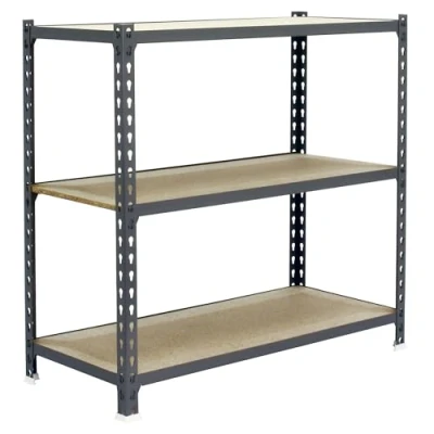 Imagen de Simon Rack Estanteria Metalica, 1000x1100x500 mm, 3 Baldas de Madera, 200 kg Punto Flexión, Estanterias Almacenaje, Gris/Madera Maderclick