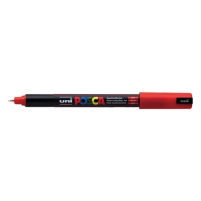 Imagen de uni ball 181721 Marcador POSCA con punta calibrada, rojo, 1 pieza